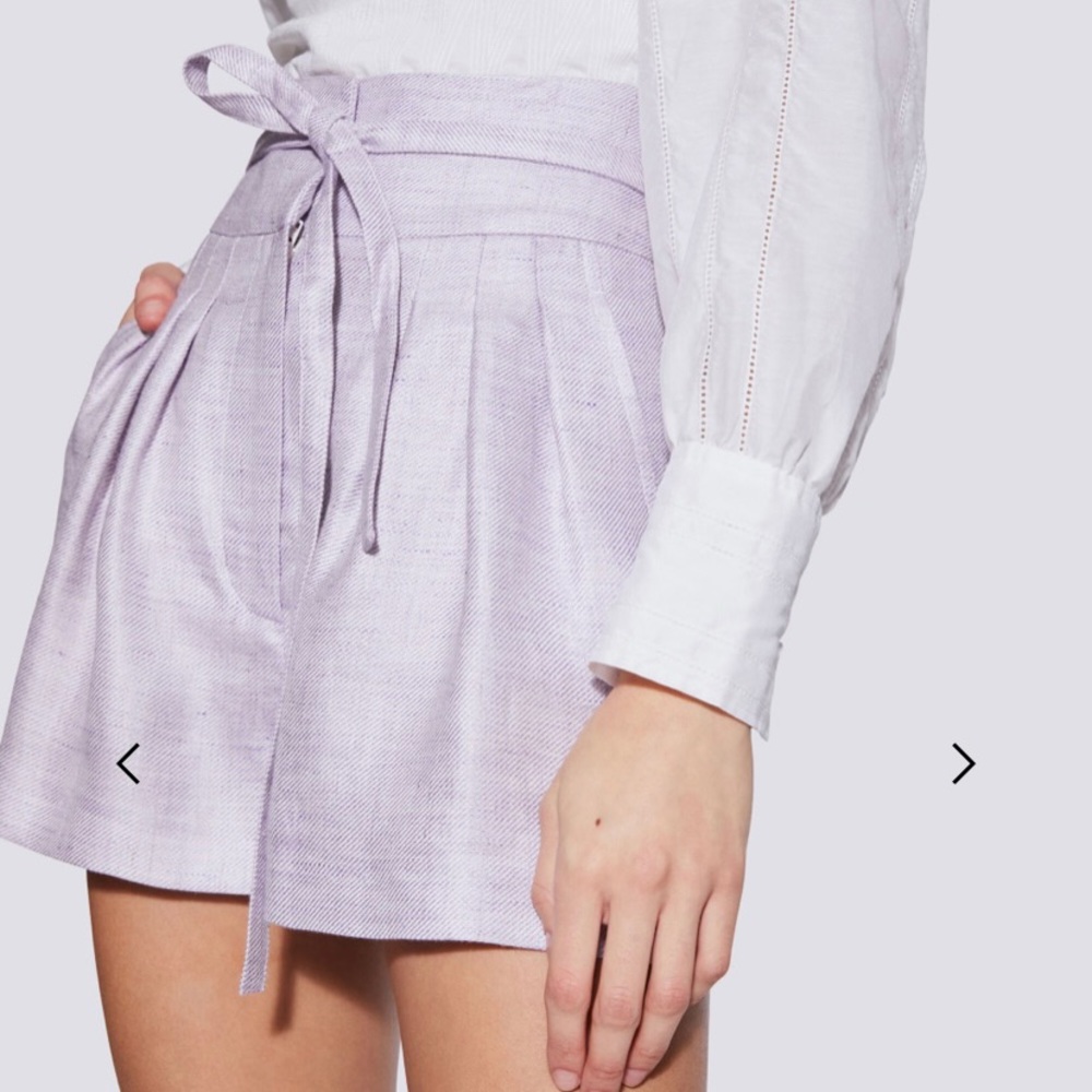 IRO Lafa paperbag high waist short lilac 38